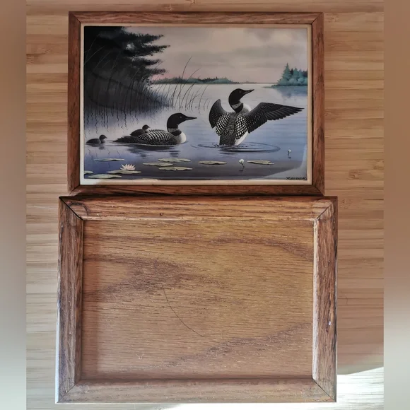 Jeff Raedeke Loons Art Deco Box - Picture 4 of 5